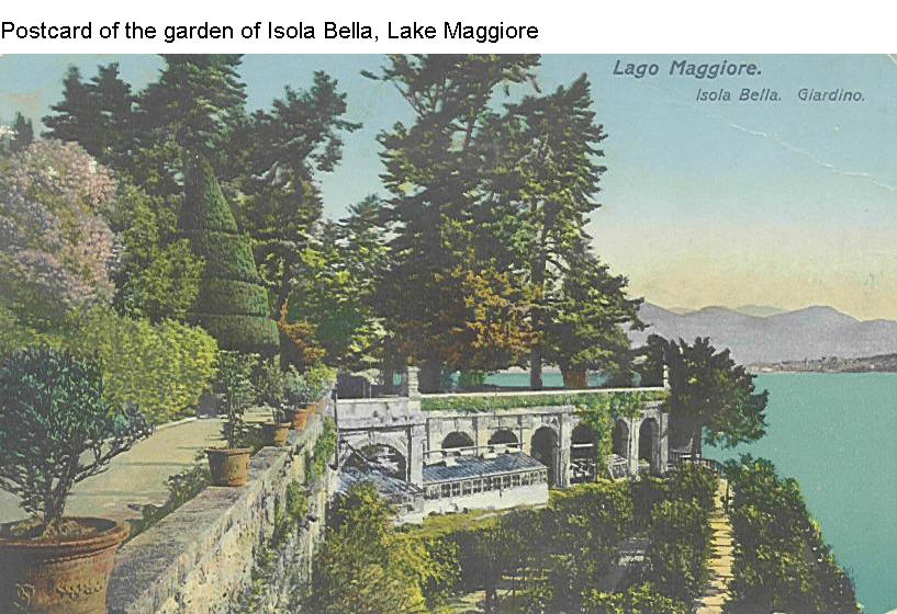 Postcard of Isola Bella, Lake Maggiore